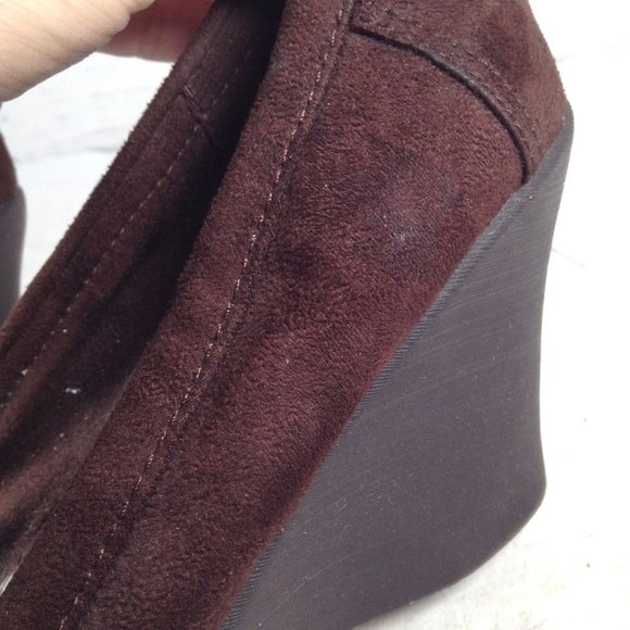 American Eagle Women Wedge Loafers Shoes Brown Size 8.5 - Picture 10 of 13